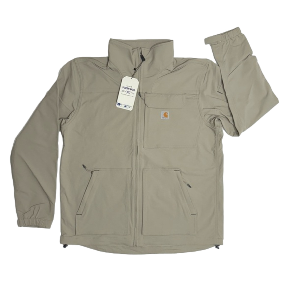 Carhartt Men's Jacket Super Dux Relaxed Fit Mock Neck, Large Tall, Greige - NWT